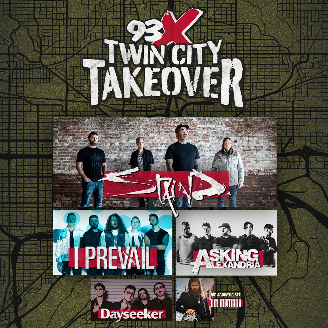 93X Twin City Takeover starring Staind Xcel Energy Center